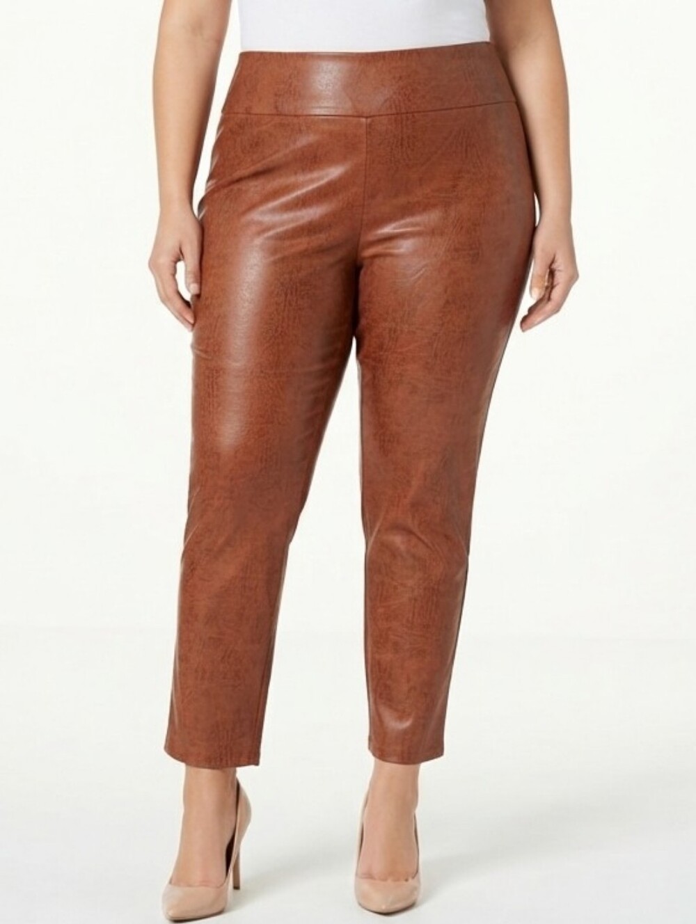 NWT Attyre New York Audrey Faux Leather Ankle Pants